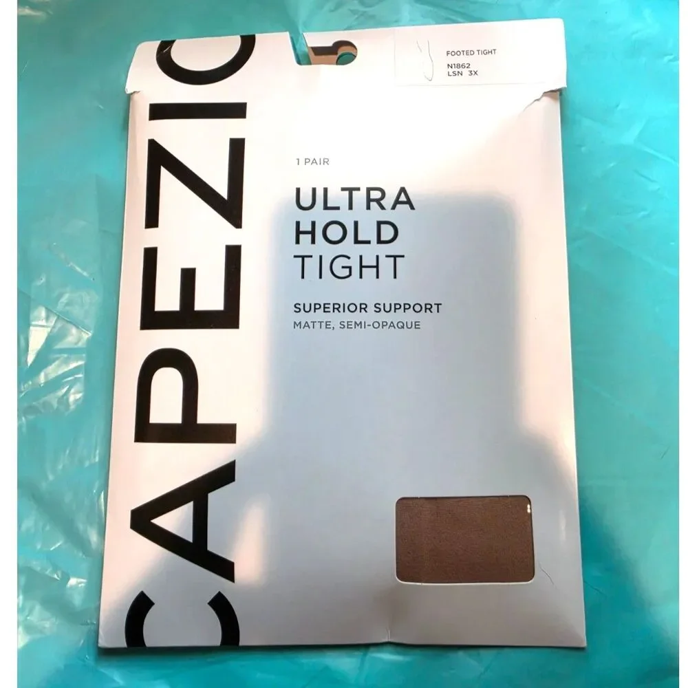 Capezio Tights Ultra Hold Footed Tights in Light Suntan size 3X